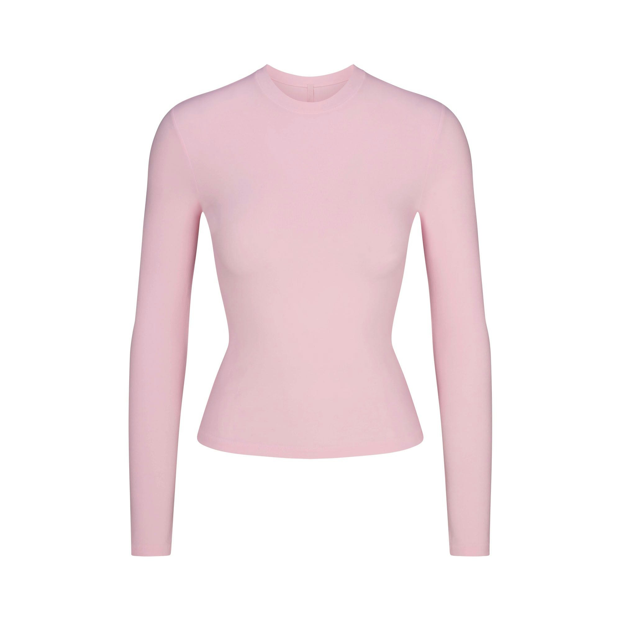 COTTON JERSEY LONG SLEEVE T-SHIRT - CHERRY BLOSSOM - image 12