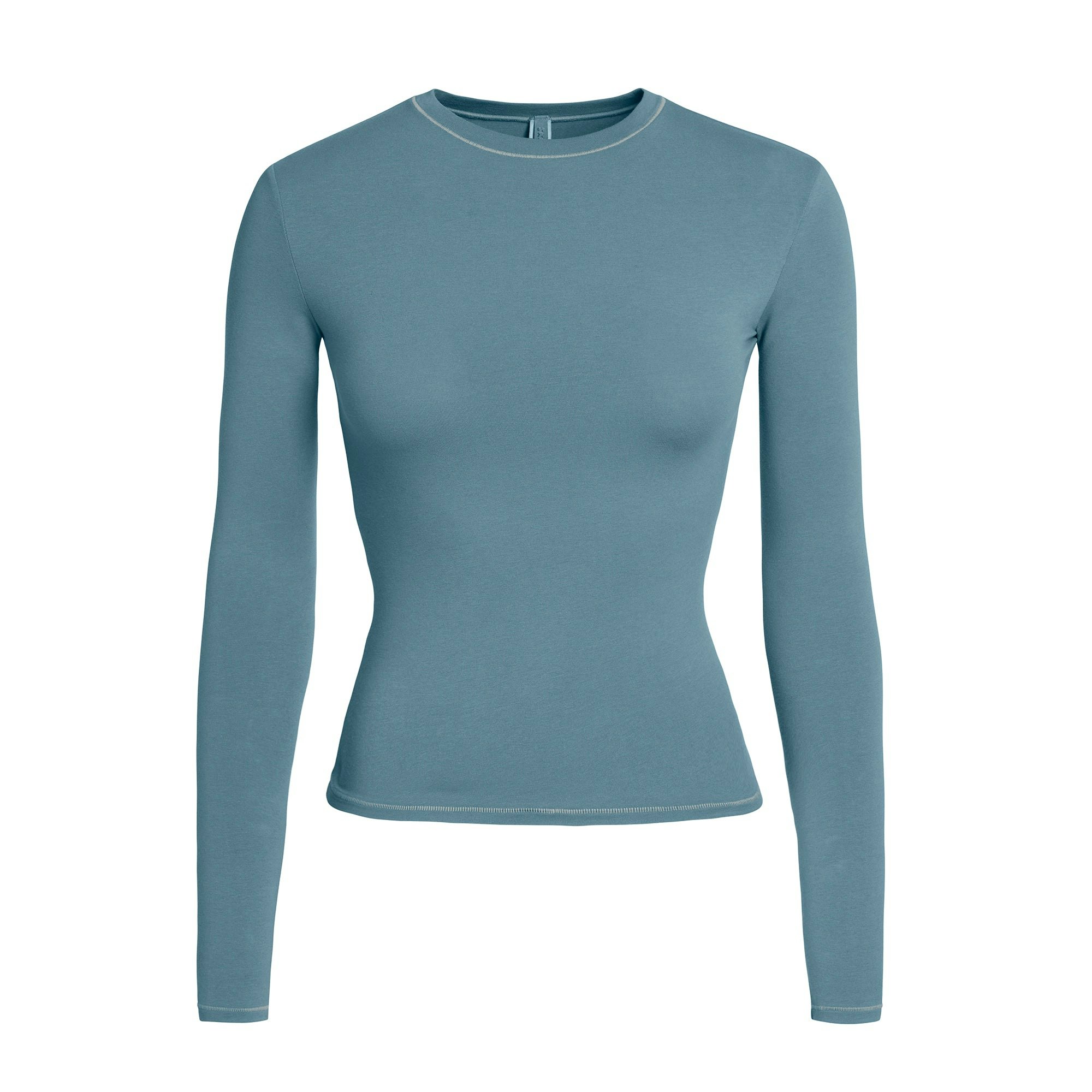 COTTON JERSEY LONG SLEEVE T-SHIRT - KYANITE - image 41