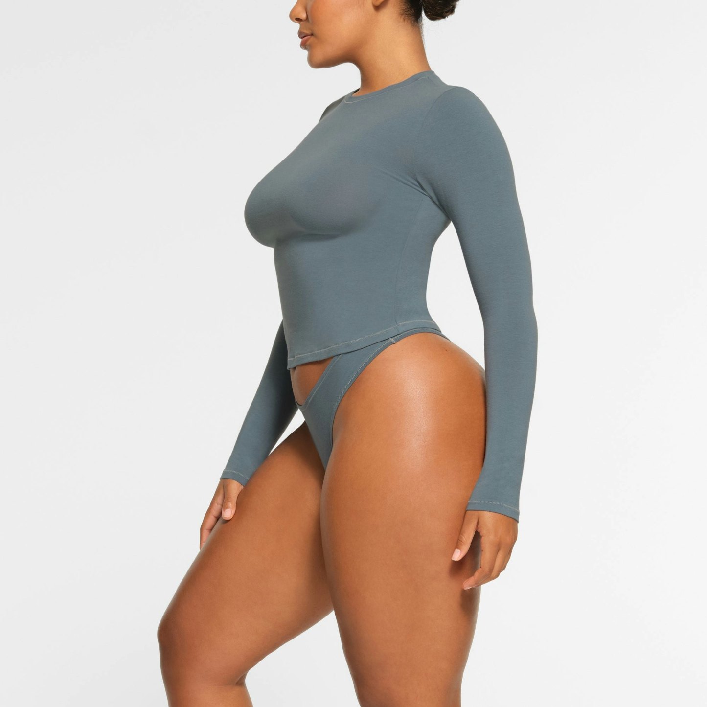 COTTON JERSEY LONG SLEEVE T-SHIRT - KYANITE - image 38