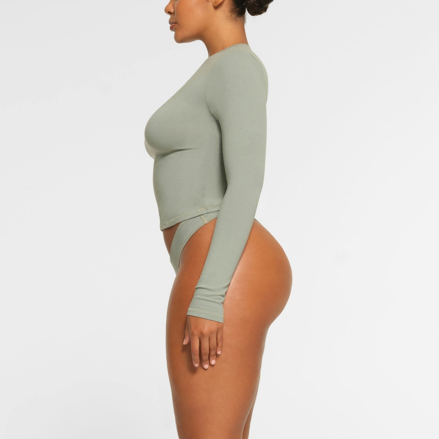 COTTON JERSEY LONG SLEEVE T-SHIRT - MINERAL - image 33