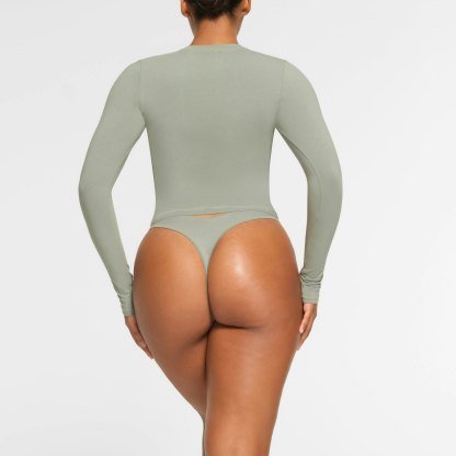 COTTON JERSEY LONG SLEEVE T-SHIRT - MINERAL - image 34