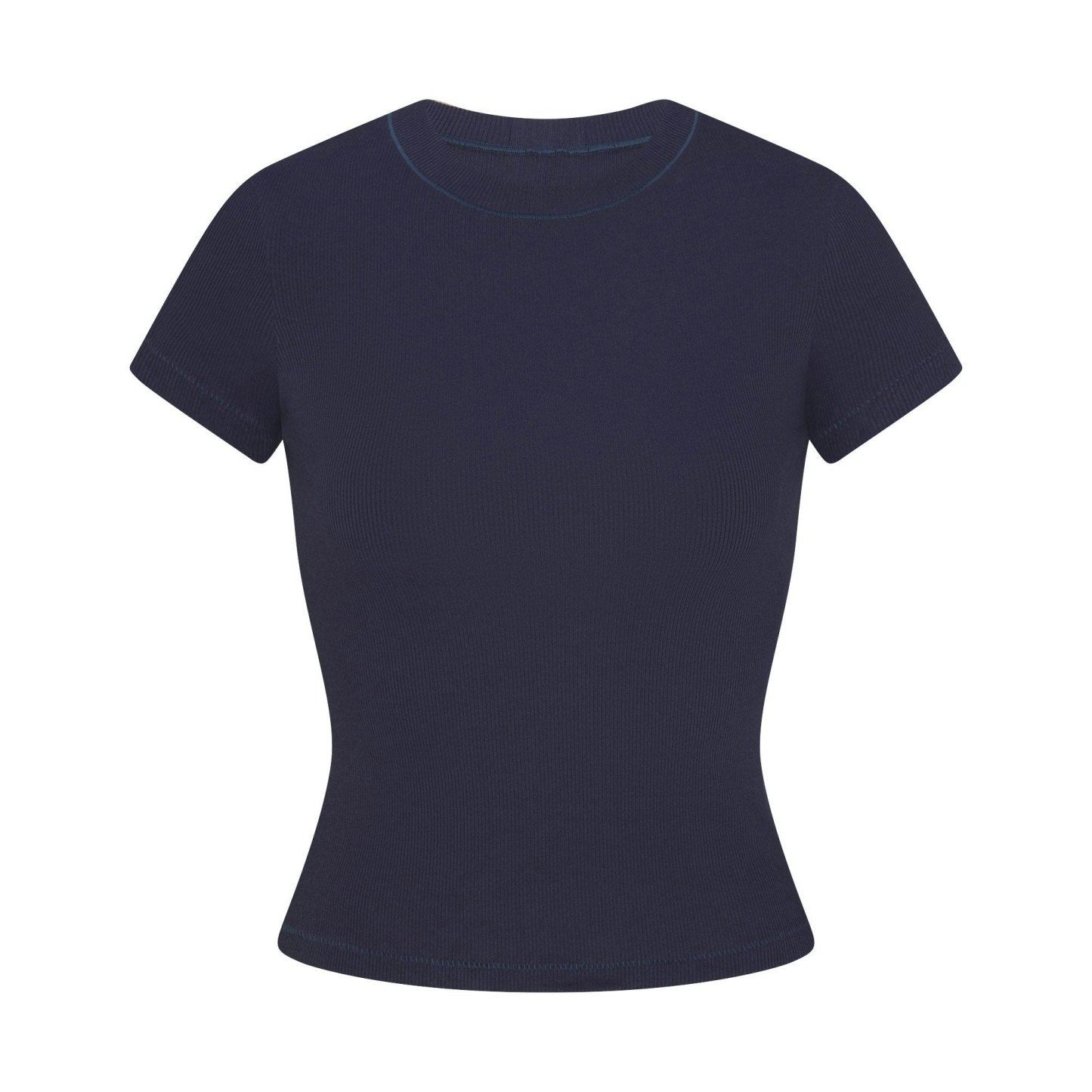 COTTON RIB T-SHIRT - NAVY - image 15