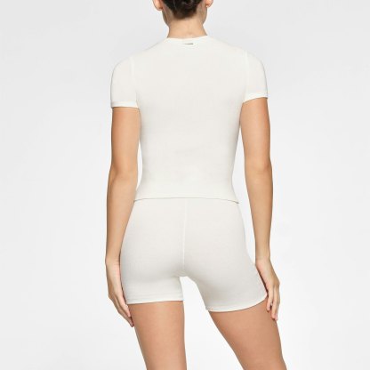 COTTON RIB T-SHIRT - MARBLE - image 18