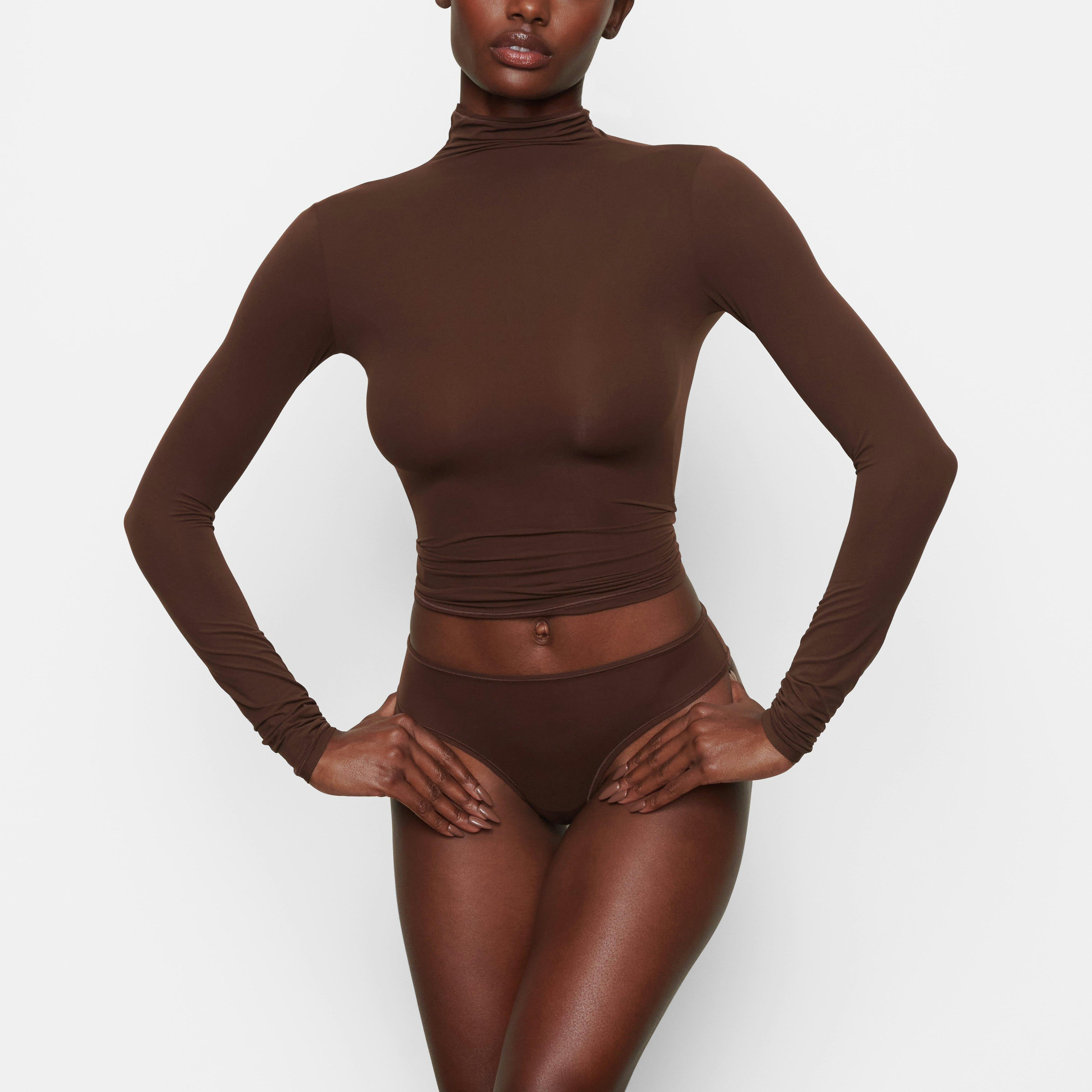 FITS EVERYBODY TURTLENECK TOP - COCOA - image 6