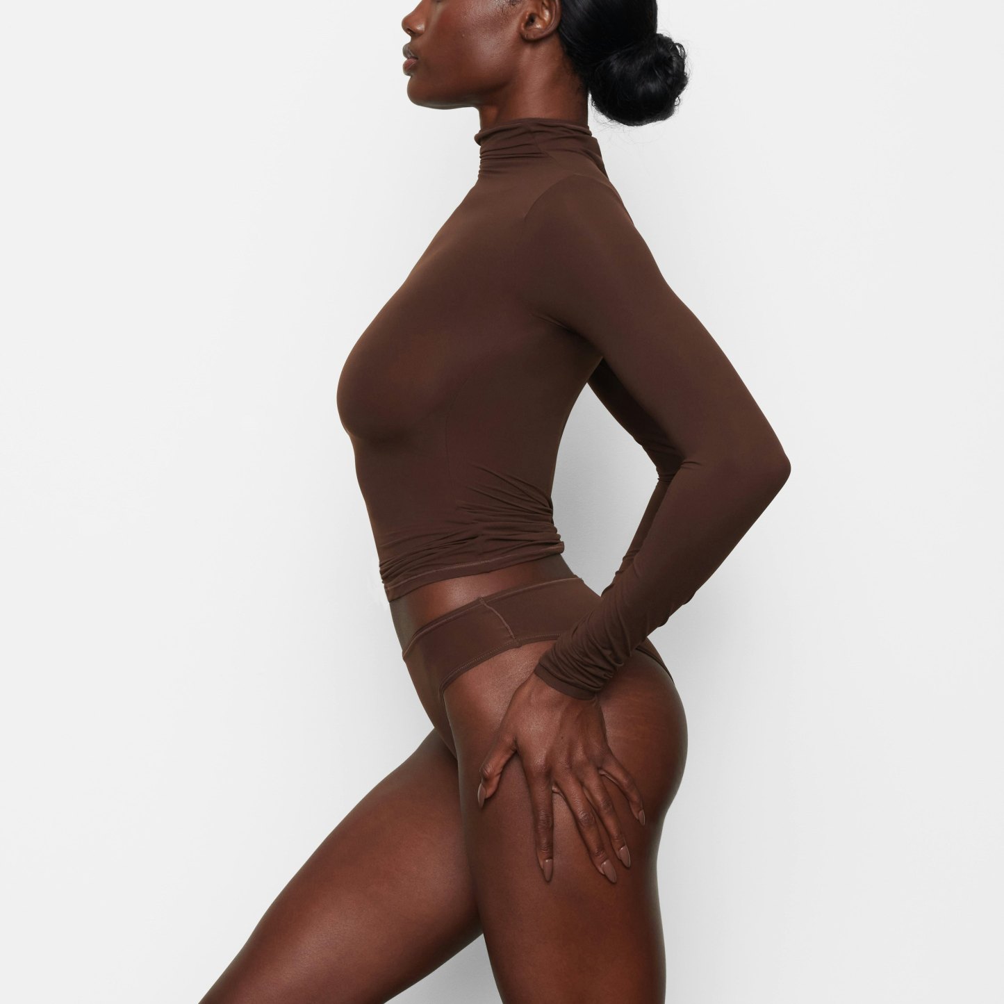 FITS EVERYBODY TURTLENECK TOP - COCOA - image 7