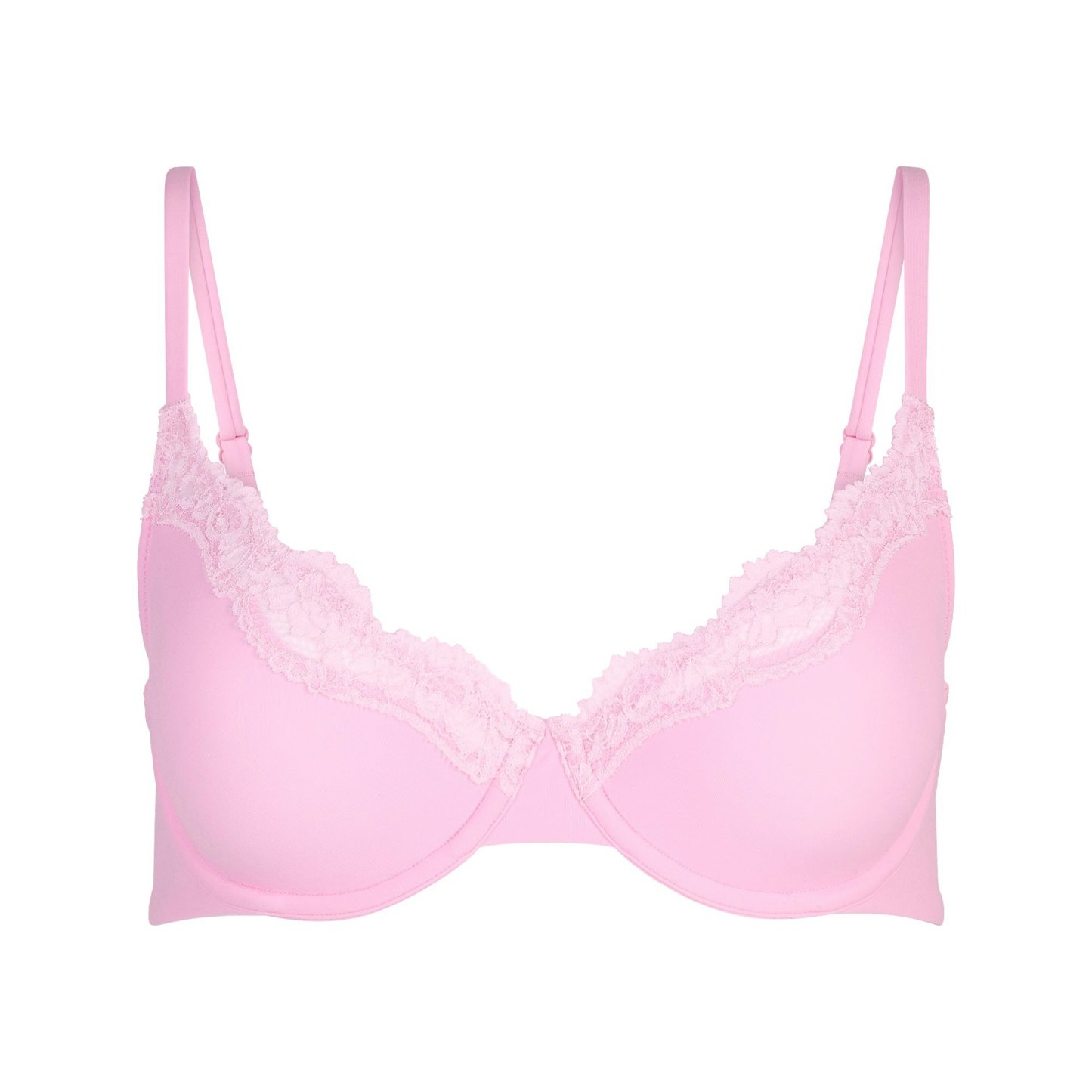 FITS EVERYBODY LACE UNLINED SCOOP BRA - BUBBLE GUM TONAL - image 11