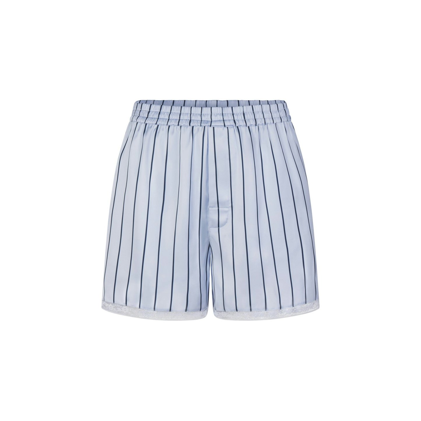 WOVEN SHINE LACE BOXER - PERIWINKLE WIDE STRIPE - image 13