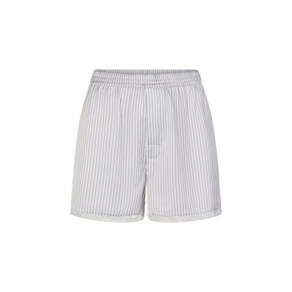 WOVEN SHINE LACE BOXER - SILVER TRIPLE PINSTRIPE - image 4