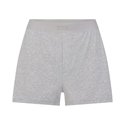 COTTON RIB LOOSE BOXER - LIGHT HEATHER GREY - image 30