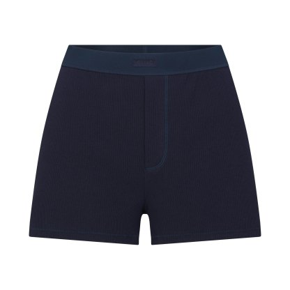 COTTON RIB LOOSE BOXER - NAVY - image 17