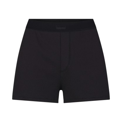 COTTON RIB LOOSE BOXER - SOOT - image 6