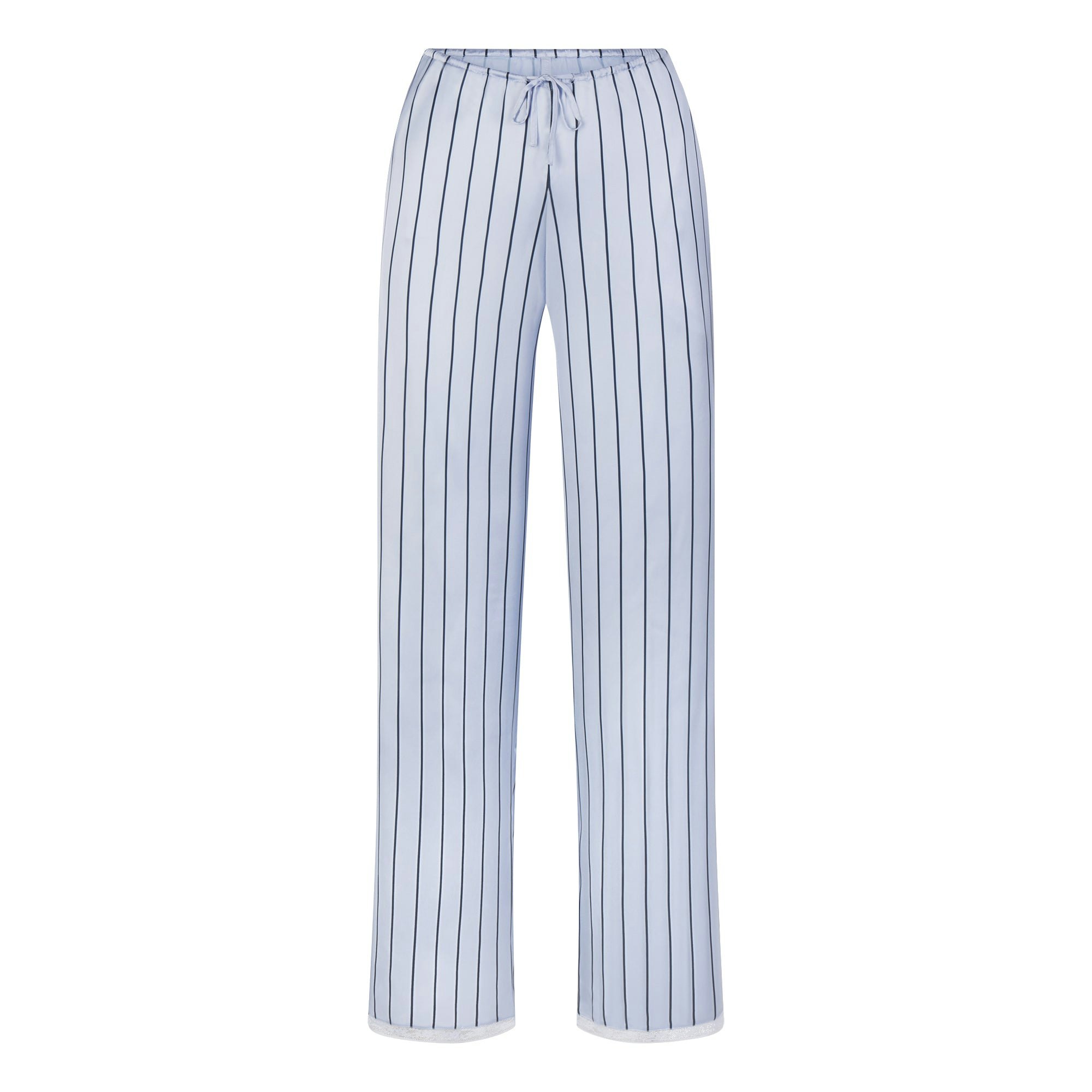 WOVEN SHINE LACE PANT - PERIWINKLE WIDE STRIPE - image 13