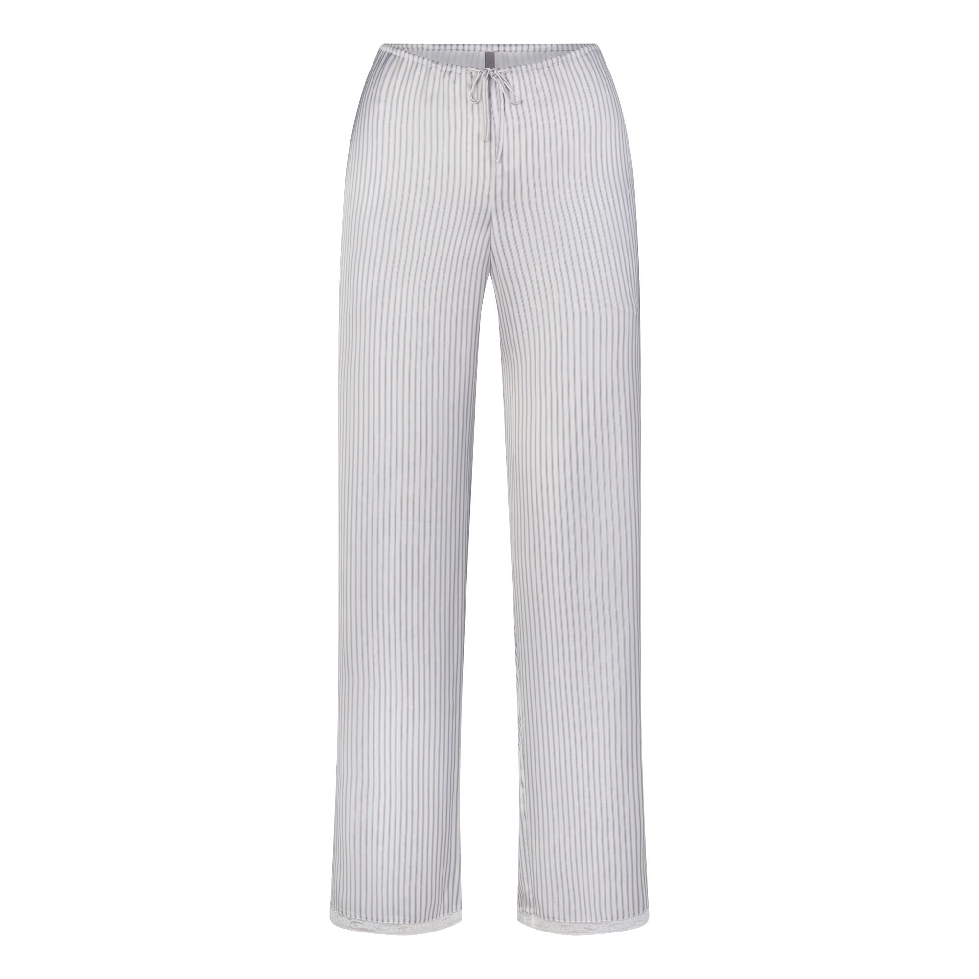 WOVEN SHINE LACE PANT - SILVER TRIPLE PINSTRIPE - image 4