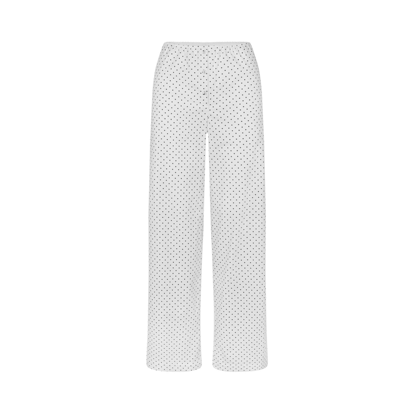 COTTON POPLIN SLEEP STRAIGHT LEG PANT - ONYX DOT PRINT - image 6