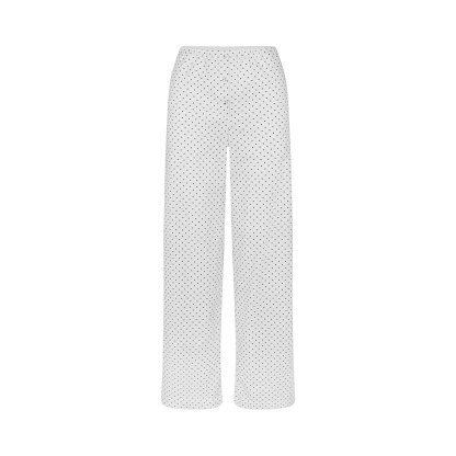 COTTON POPLIN SLEEP STRAIGHT LEG PANT - ONYX DOT PRINT - image 6