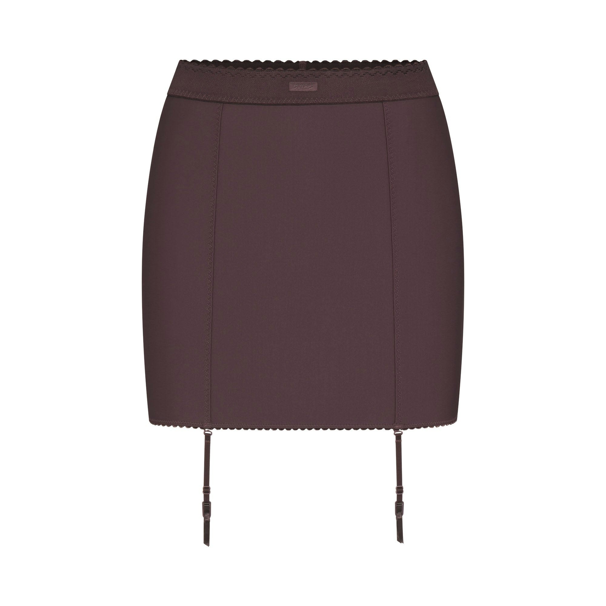SKIMS BODY MINI GARTER SKIRT - RAISIN - image 12