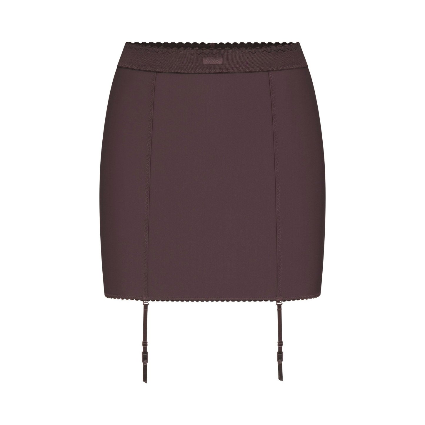 SKIMS BODY MINI GARTER SKIRT - RAISIN - image 12