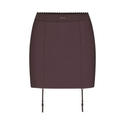 SKIMS BODY MINI GARTER SKIRT - RAISIN - image 12
