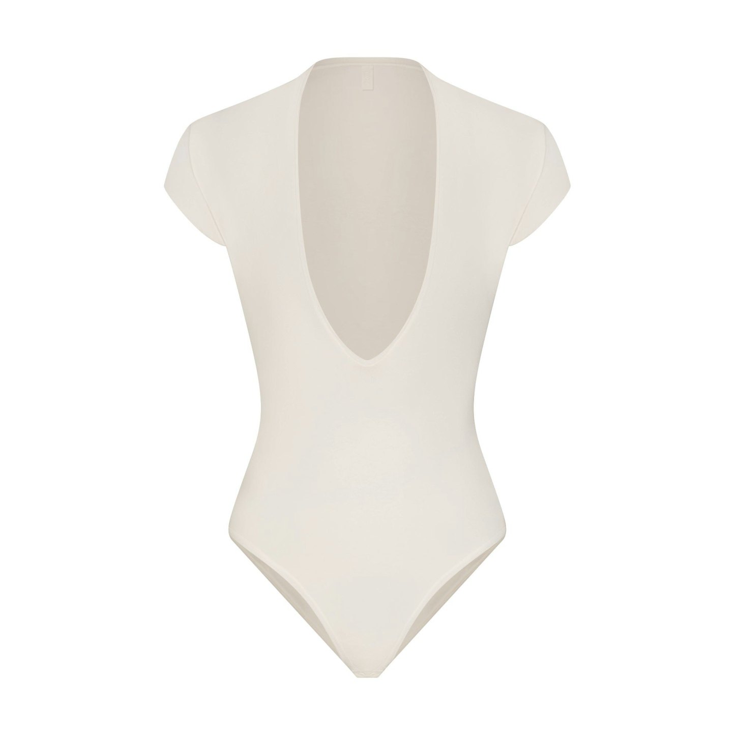 COTTON JERSEY DEEP PLUNGE BODYSUIT - MARBLE - image 11