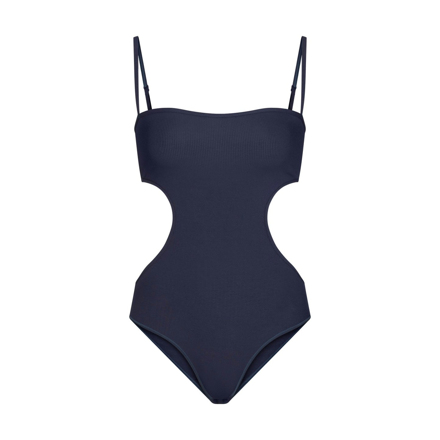 COTTON RIB CUT OUT BODYSUIT - NAVY - image 10