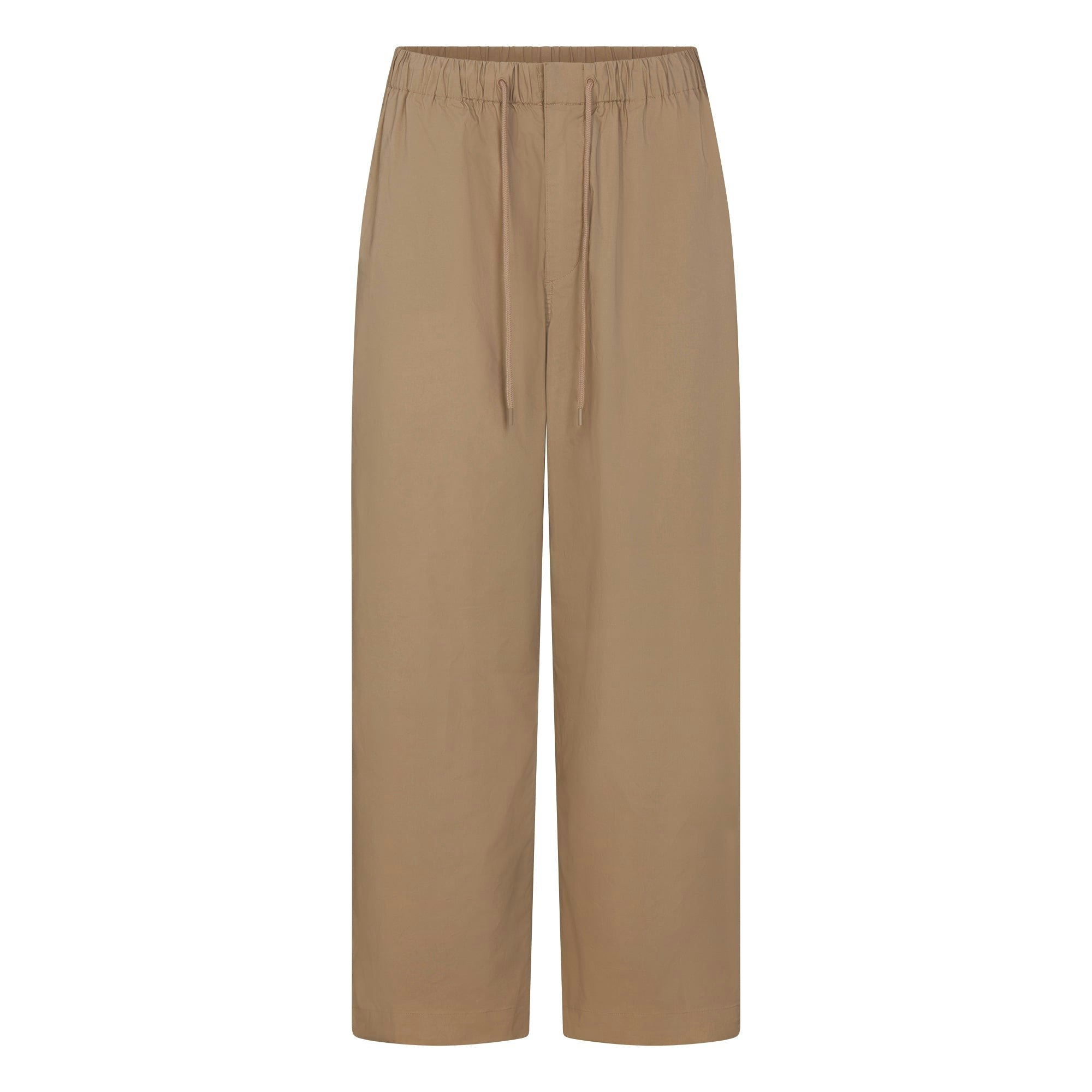 WOVEN COTTON OVERSIZED STRAIGHT LEG PANT - DESERT - image 5