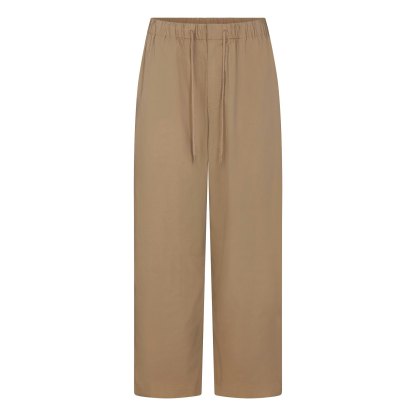 WOVEN COTTON OVERSIZED STRAIGHT LEG PANT - DESERT - image 5