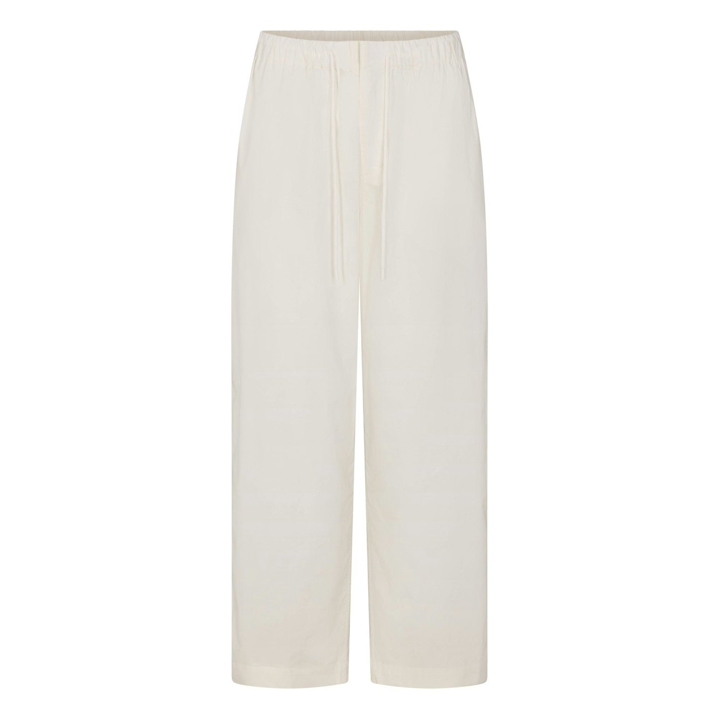 WOVEN COTTON OVERSIZED STRAIGHT LEG PANT - EGRET - image 15