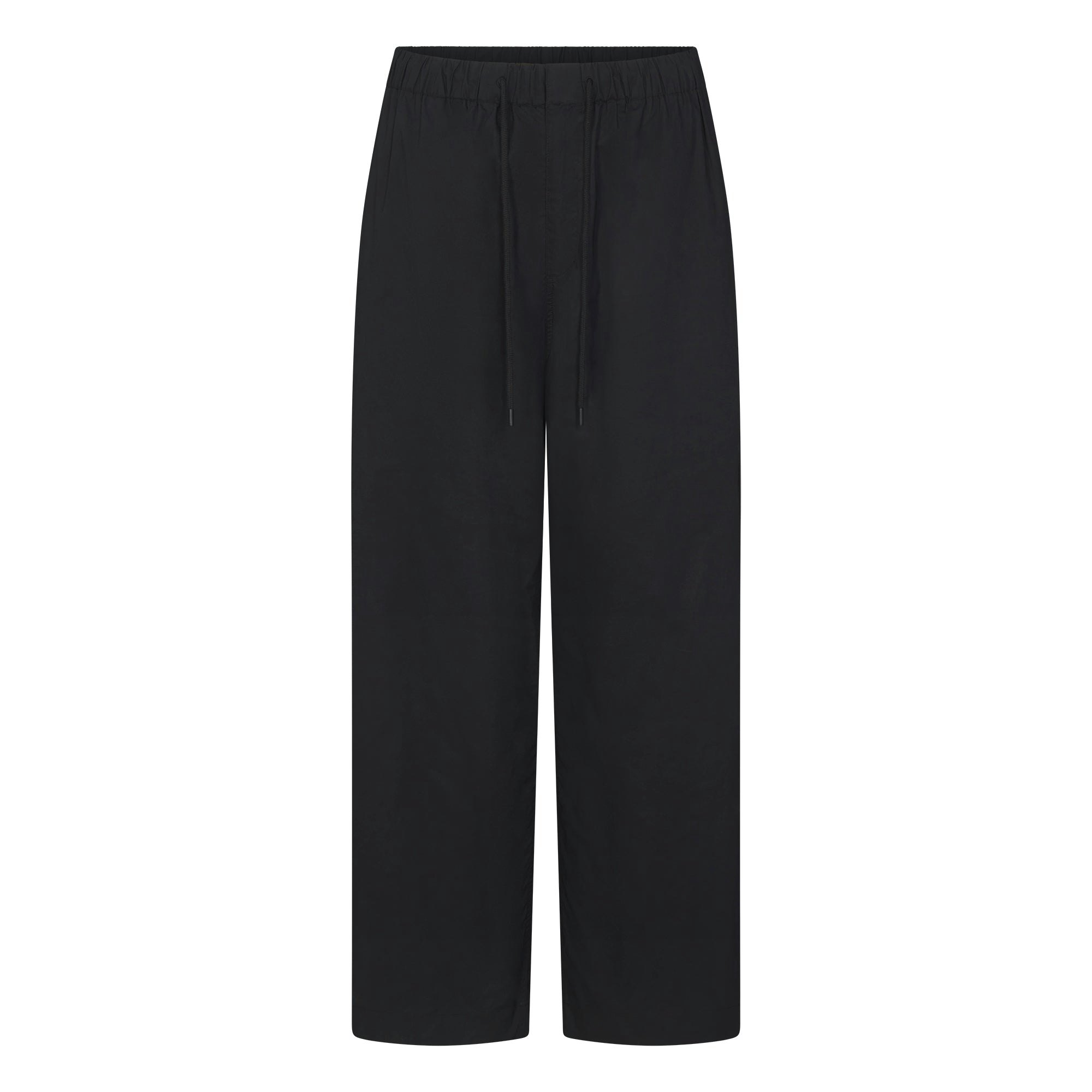 WOVEN COTTON OVERSIZED STRAIGHT LEG PANT - ONYX - image 10