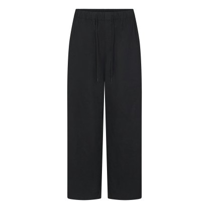 WOVEN COTTON OVERSIZED STRAIGHT LEG PANT - ONYX - image 10