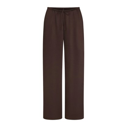 LIGHTWEIGHT SATIN STRAIGHT LEG PANT - ESPRESSO - image 11