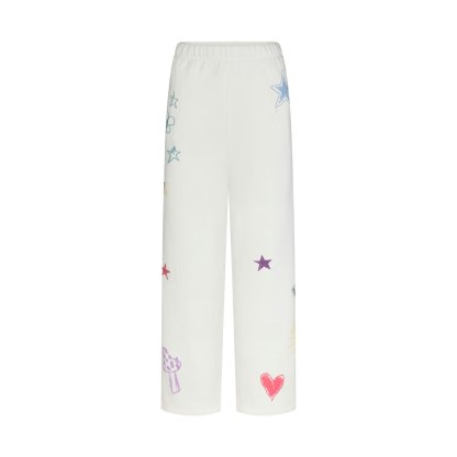 COTTON FLEECE CLASSIC STRAIGHT LEG PANT - MARBLE MULTI DOODLE PRINT - image 30