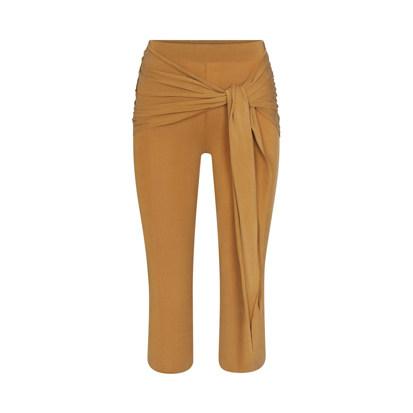 CUPRO JERSEY WRAP CAPRI - ALMOND - image 12