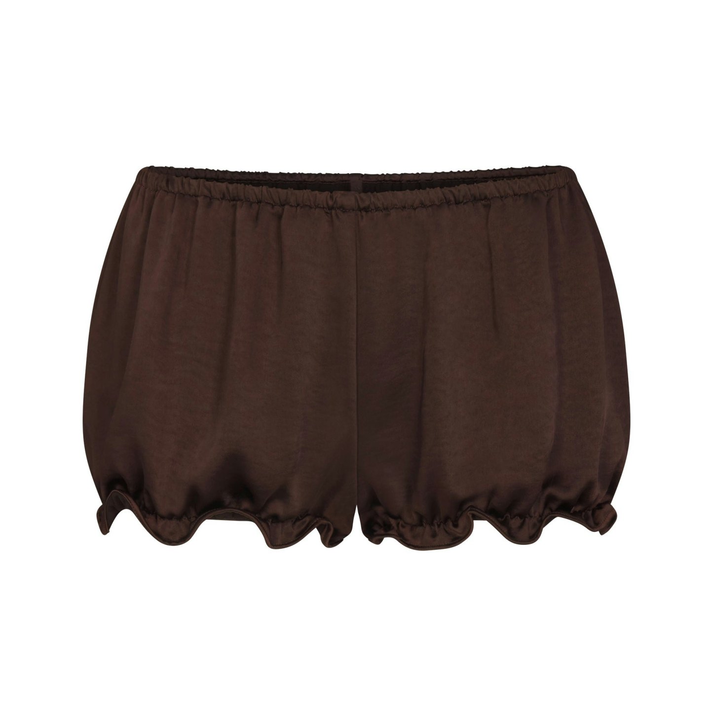 LIGHTWEIGHT SATIN BLOOMER SHORT - ESPRESSO - image 12