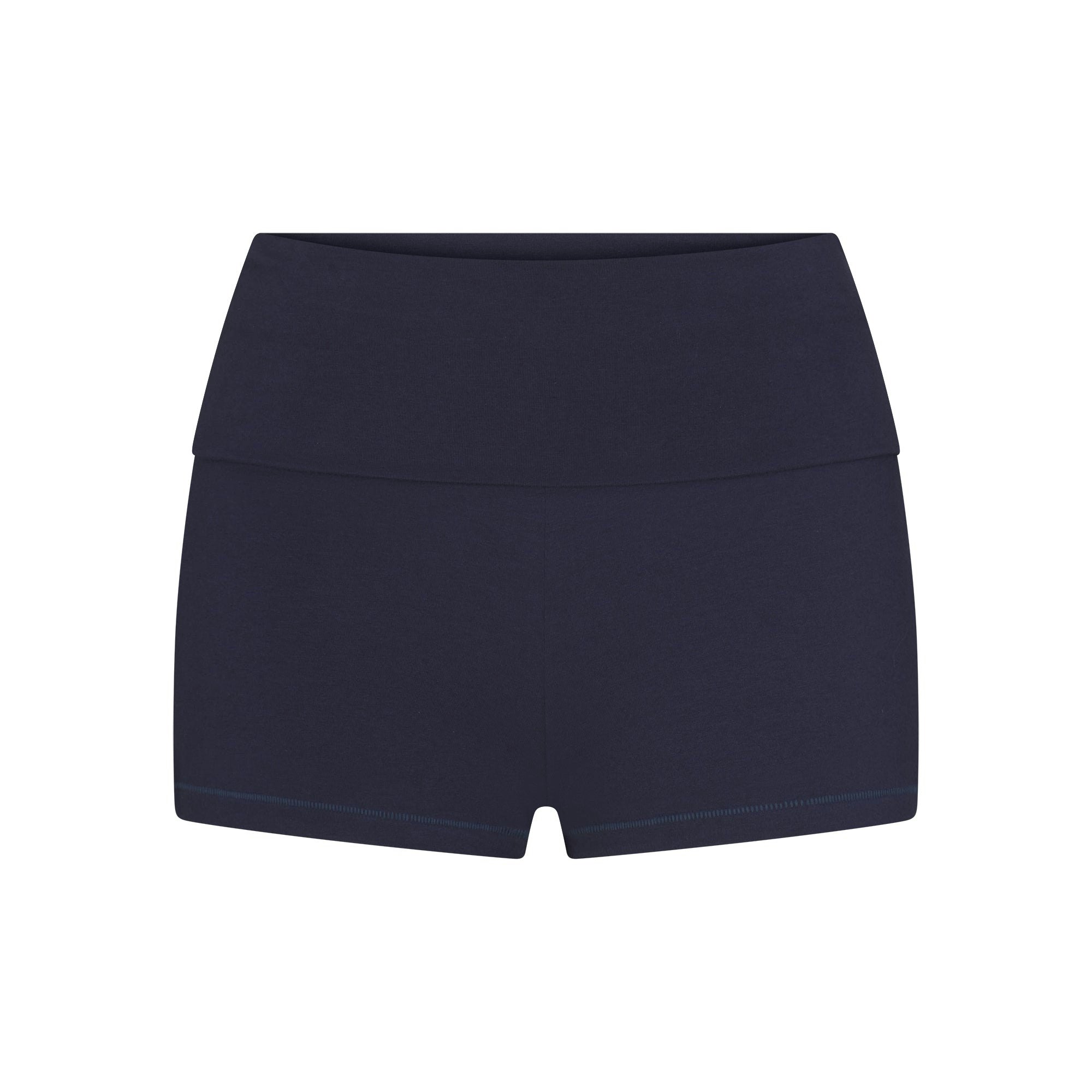 COTTON JERSEY FOLDOVER SHORT - NAVY - image 20
