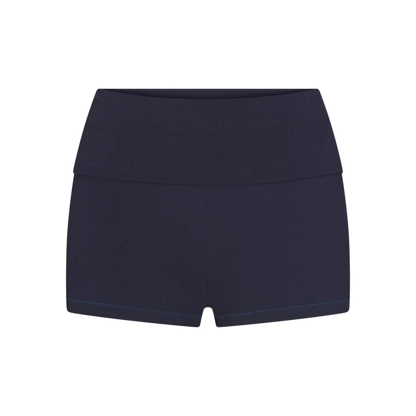 COTTON JERSEY FOLDOVER SHORT - NAVY - image 20