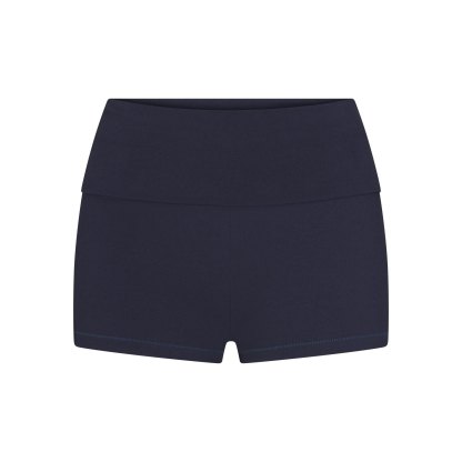 COTTON JERSEY FOLDOVER SHORT - NAVY - image 20