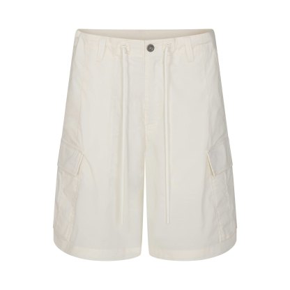 WOVEN COTTON OVERSIZED CARGO SHORT - EGRET - image 14