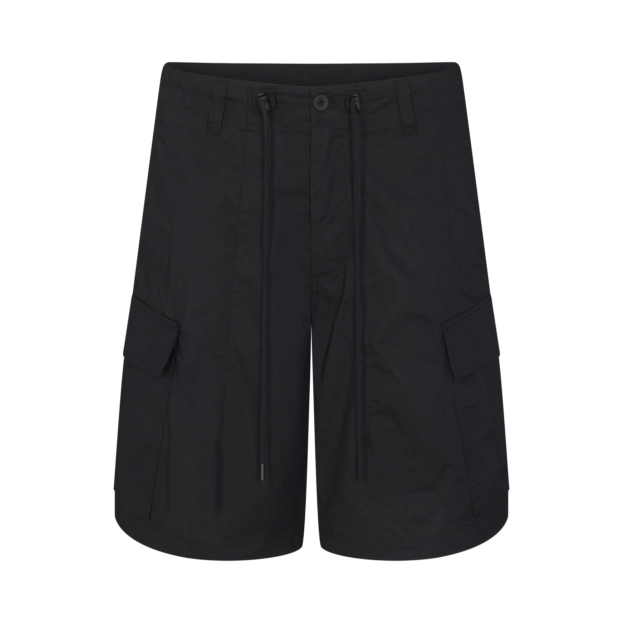 WOVEN COTTON OVERSIZED CARGO SHORT - ONYX - image 5