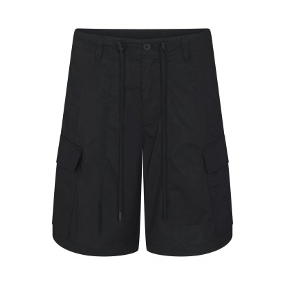 WOVEN COTTON OVERSIZED CARGO SHORT - ONYX - image 5