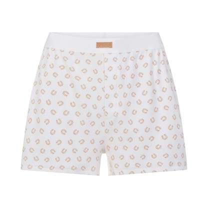 COTTON RIB LOOSE BOXER - OCHRE HORSESHOE PRINT - image 24