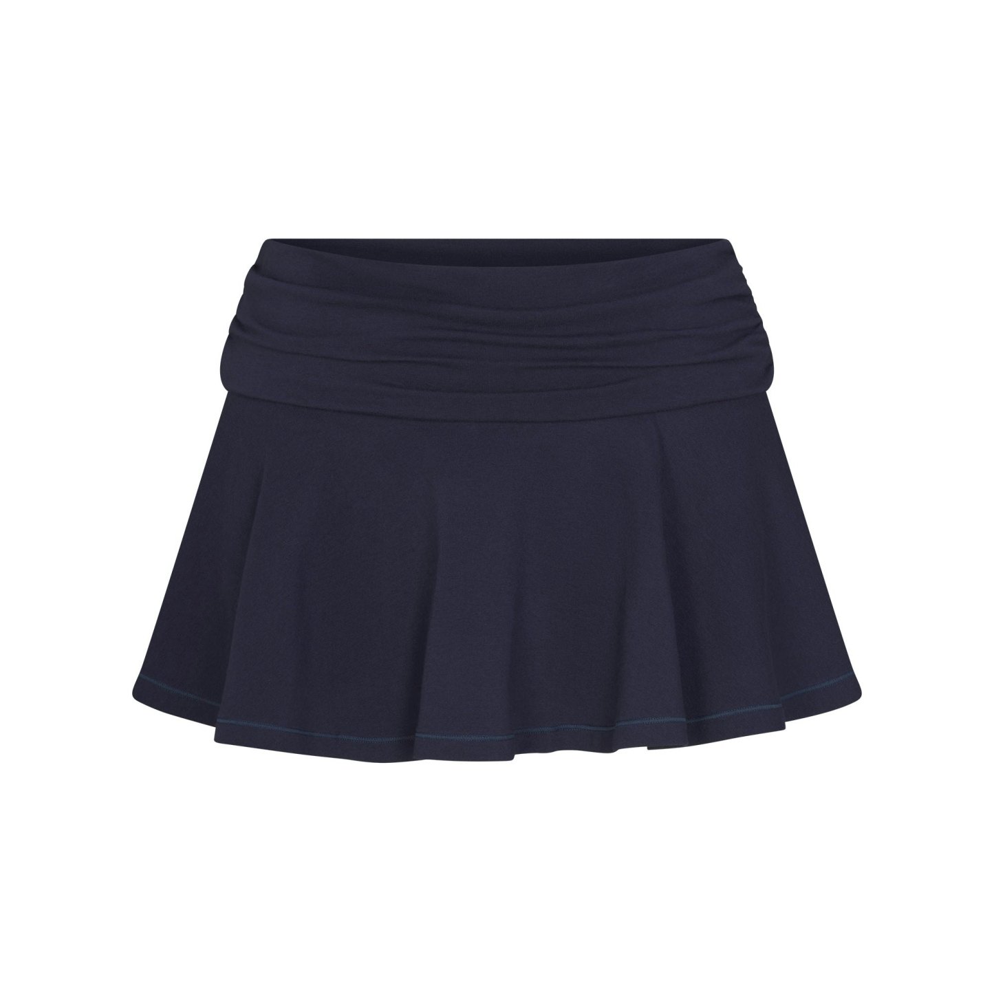 COTTON JERSEY FOLDOVER MINI SKORT - NAVY - image 25