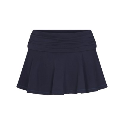 COTTON JERSEY FOLDOVER MINI SKORT - NAVY - image 25