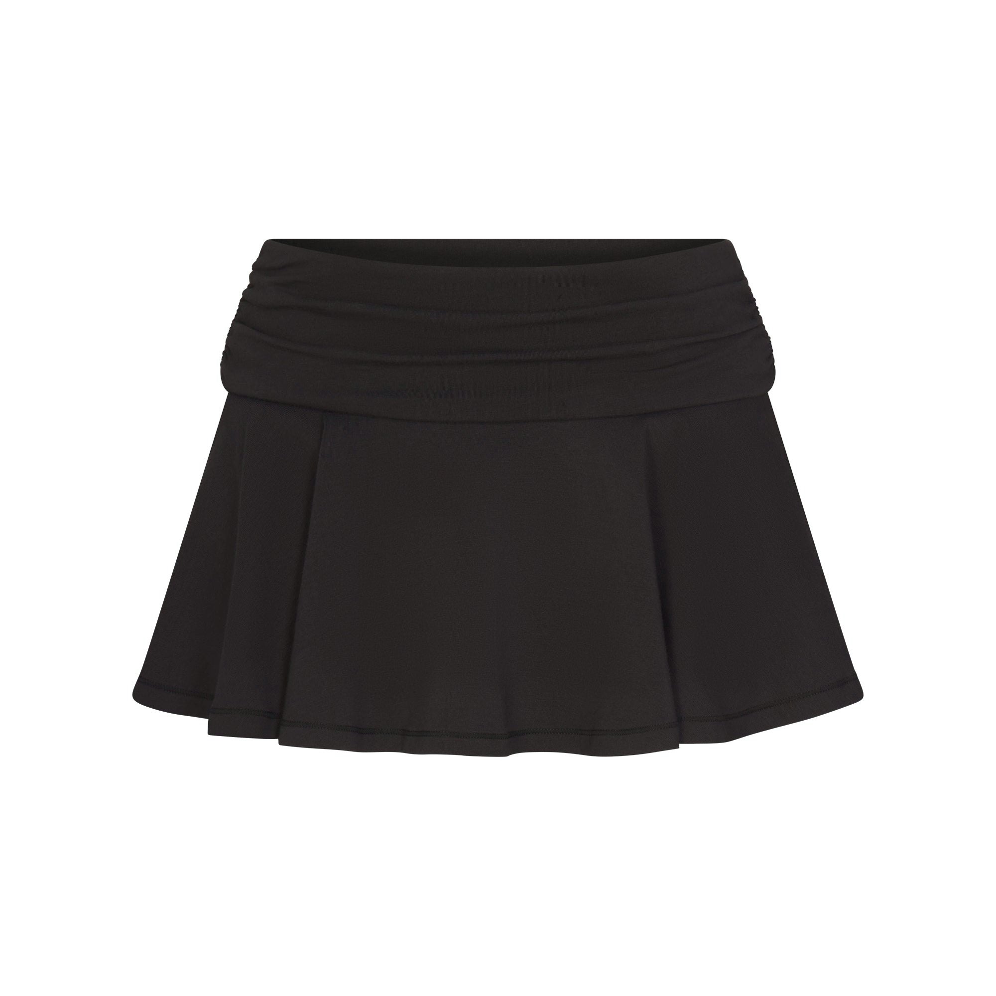 COTTON JERSEY FOLDOVER MINI SKORT - SOOT - image 29