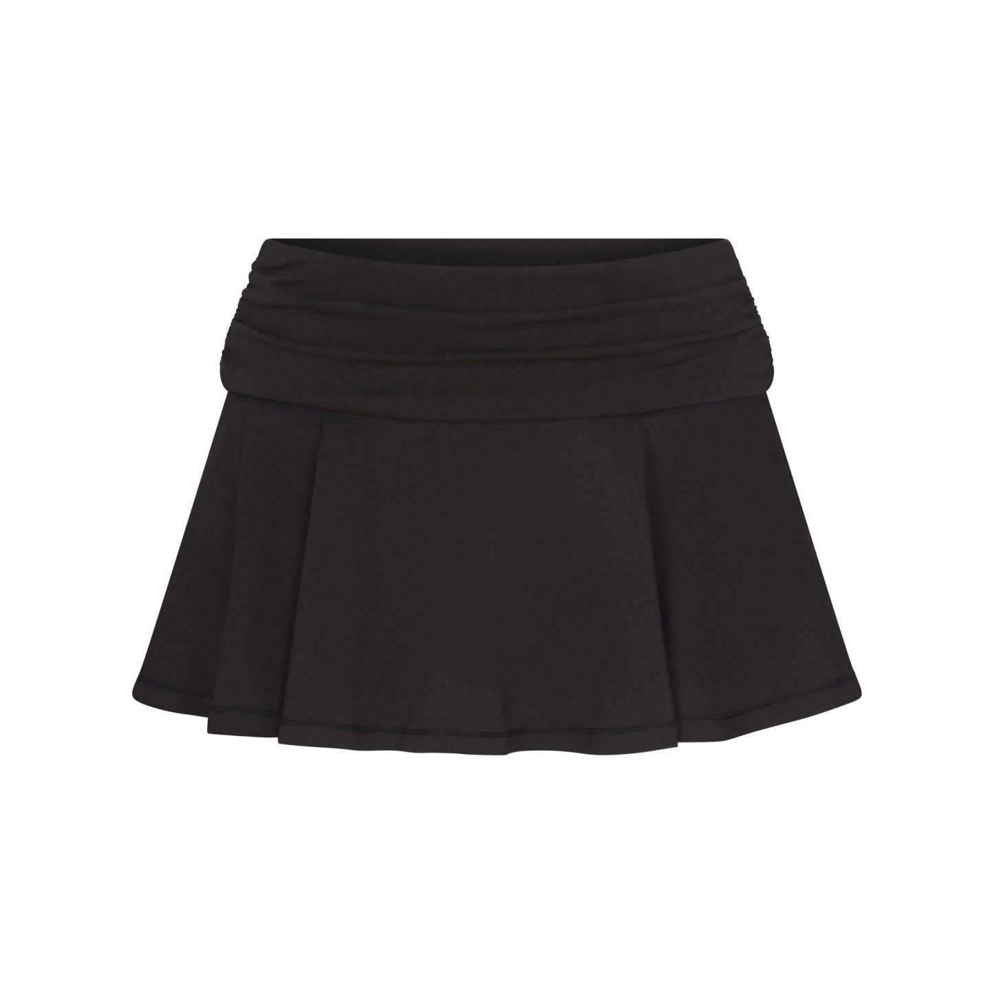 COTTON JERSEY FOLDOVER MINI SKORT - SOOT - image 29
