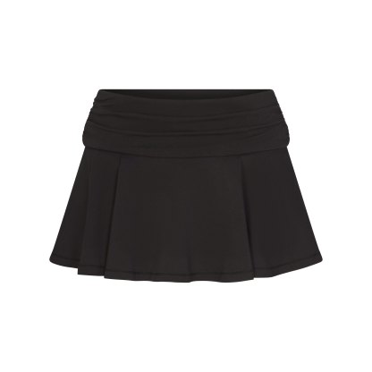 COTTON JERSEY FOLDOVER MINI SKORT - SOOT - image 29