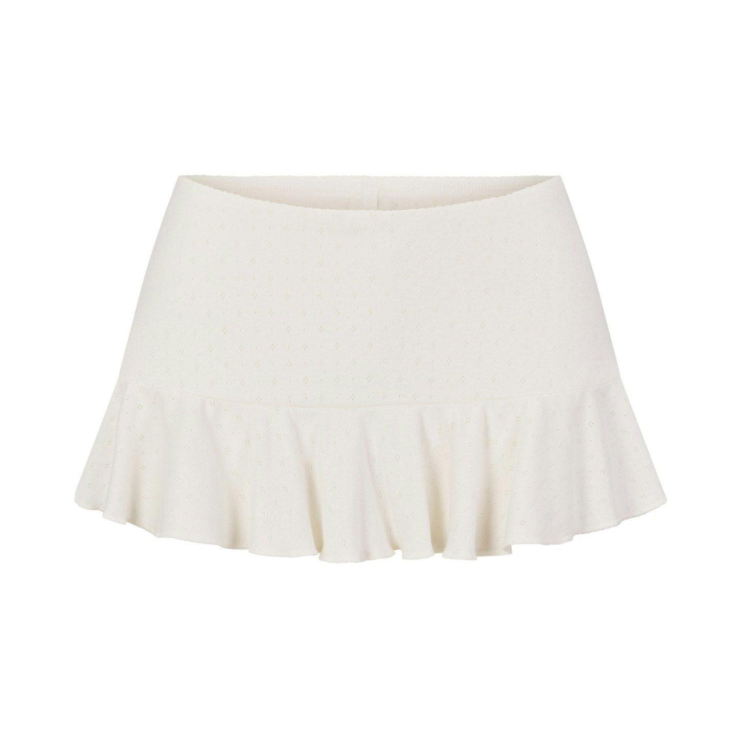 HEAVY POINTELLE MINI SKORT - MARBLE - image 5
