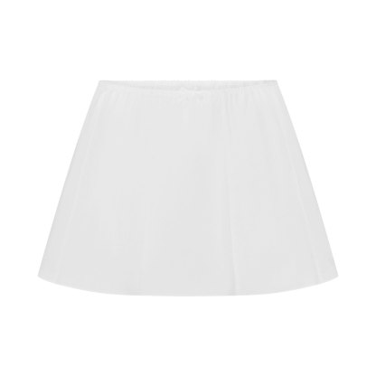 POPLIN APPAREL MINI SKIRT - SNOW - image 11