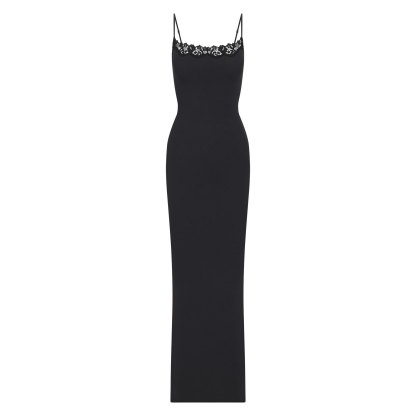FITS EVERYBODY LACE LONG SLIP DRESS - ONYX - image 6