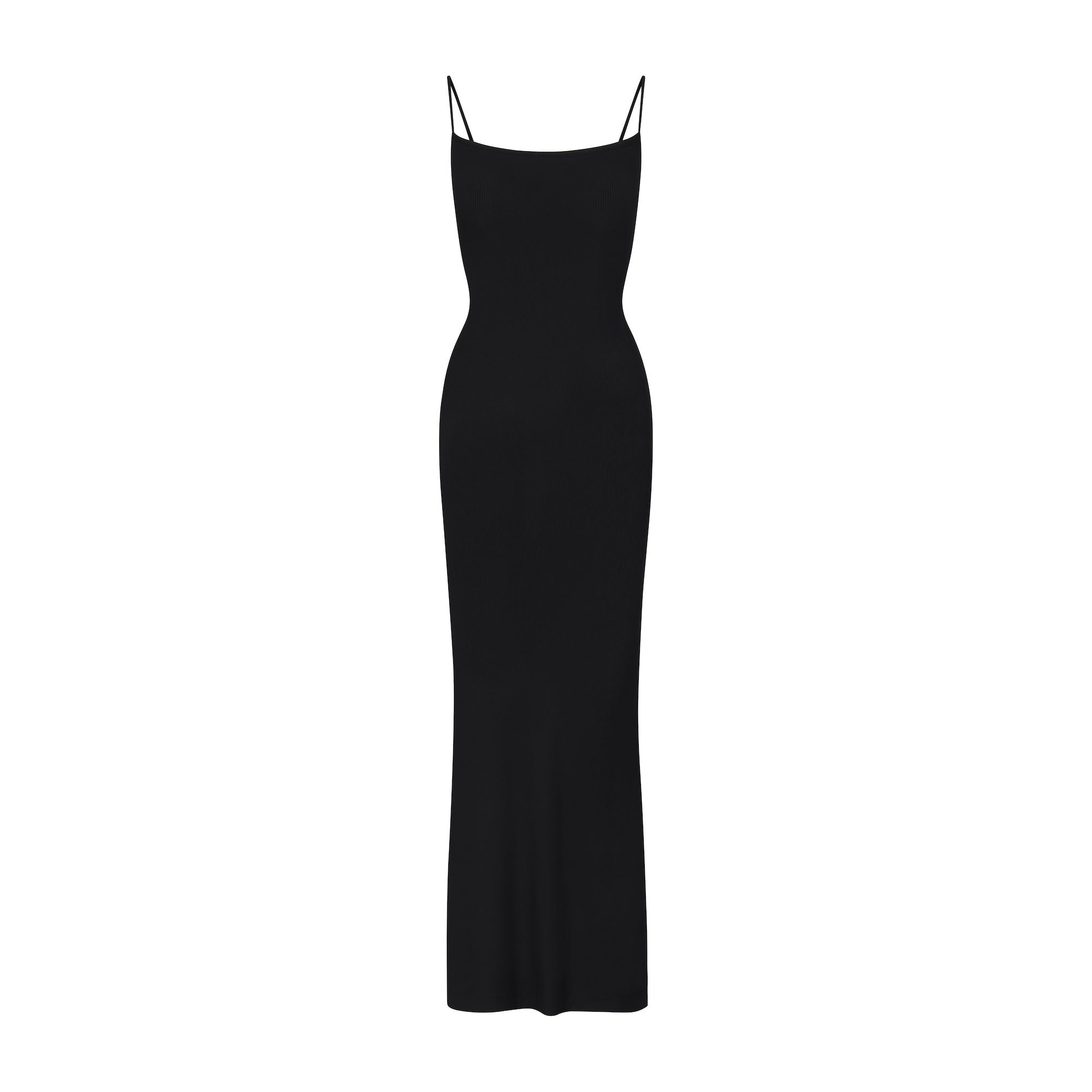 SOFT LOUNGE PETITE LONG SLIP DRESS - ONYX - image 5