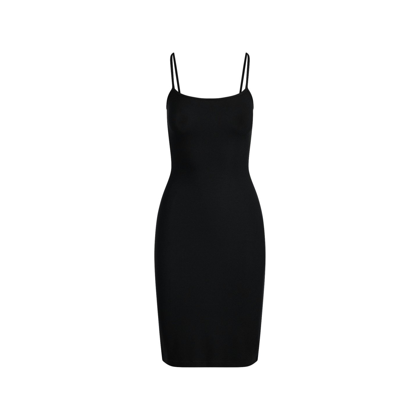 SOFT LOUNGE MIDI SLIP DRESS - ONYX - image 5